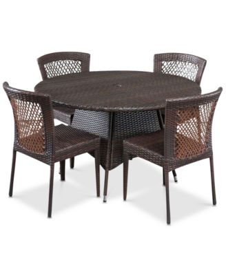 Furniture - Chiese 5-Pc. Dining Set, Quick Ship