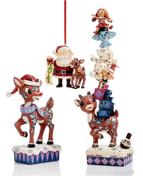 jim shore rudolph and sam the snowman