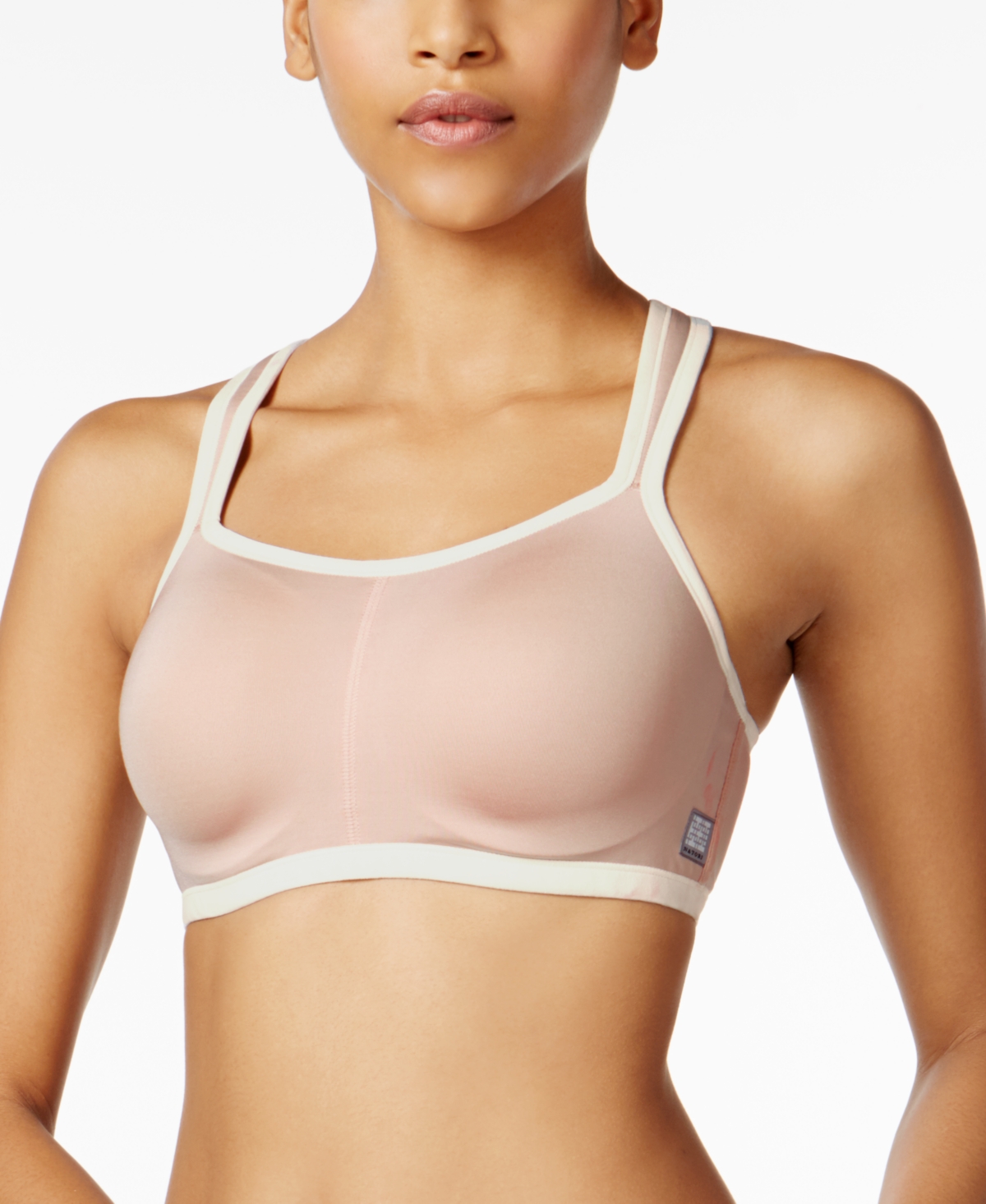 Natori Women's Yogi Contour Convertible Sport Bra 731050 - Light Mocha/ Light Ivory