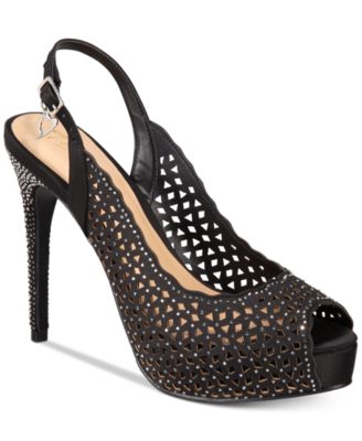 Thalia Sodi - Cace Slingback Peep-Toe Pumps