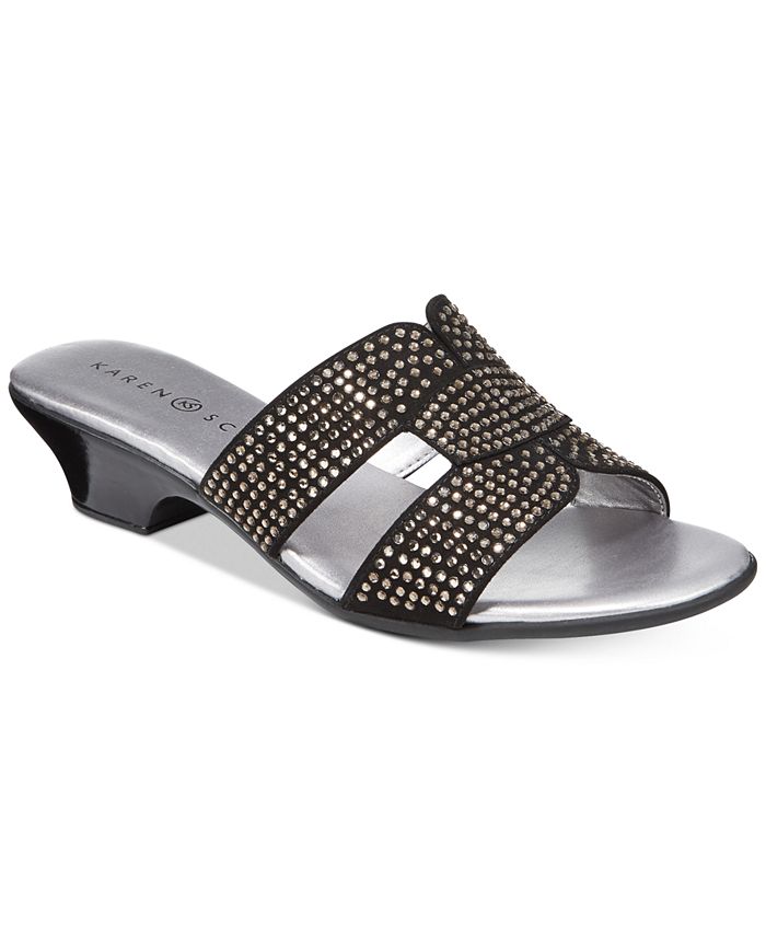 Karen Scott Esmayy Slide On Sandals Created for Macy s Macy s