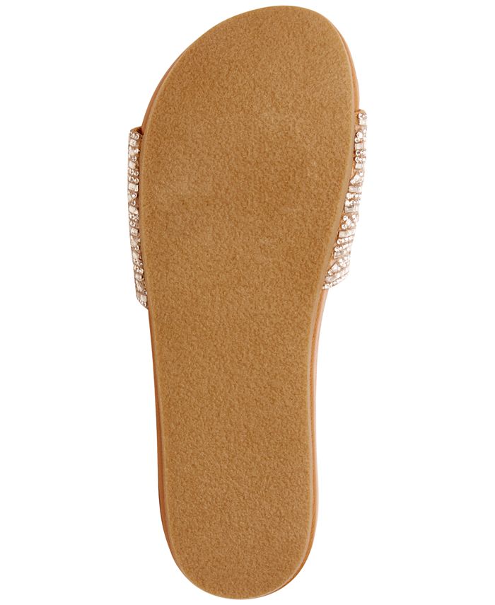 Steve madden dazzle embellished slide sale sandal