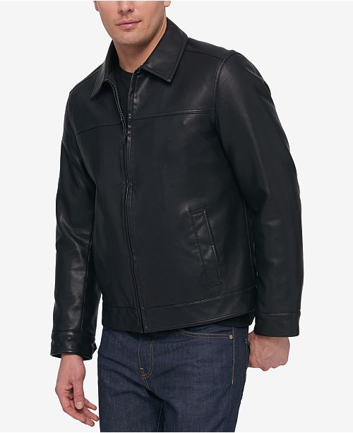 Tommy Hilfiger Men's Faux Leather Bomber Jacket & Reviews ... (500 x 613 Pixel)