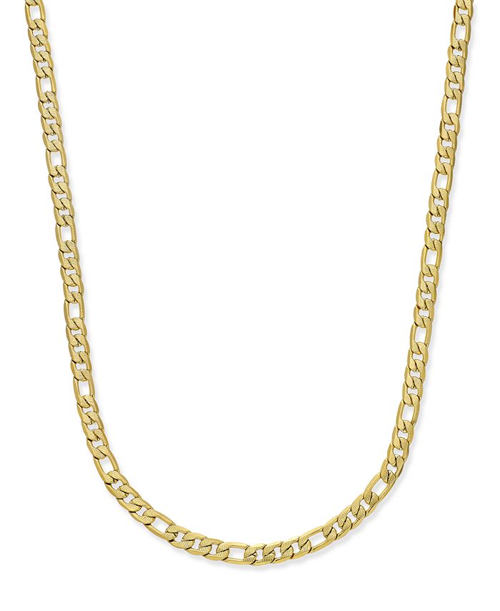 Sutton by Rhona Sutton - Men's Gold-Tone Figaro Chain Necklace