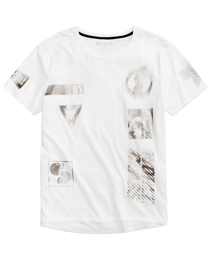 GUESS Men's Linear Logo T-Shirt - Macy's