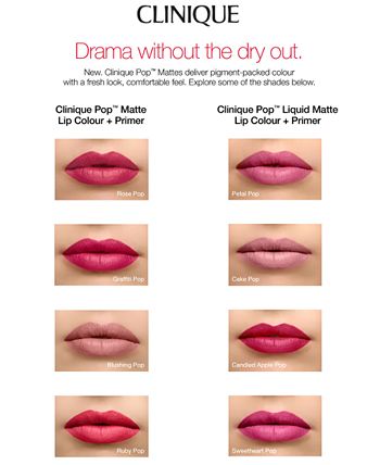 væske klog eksil Clinique Pop™ Matte Lip Colour + Primer Lipstick, 0.13 oz. - Macy's