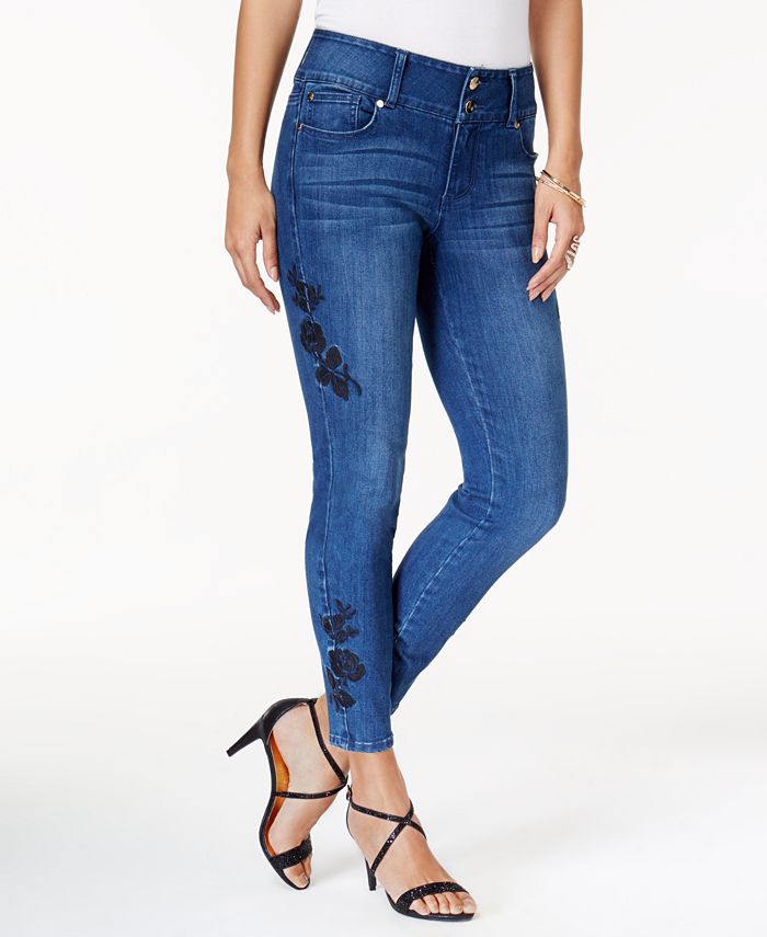 Thalia Sodi Embroidered Skinny Jeans, Created for Macy's & Reviews ...