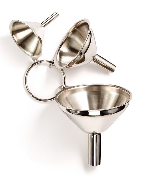 Martha Stewart Collection 3 Pc Keyring Funnel Set Created For