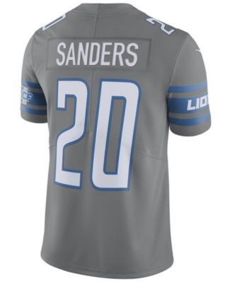 Women's Detroit Lions Barry Sanders Nike Blue Retired Game Jersey