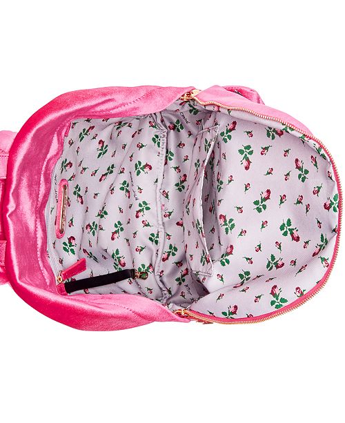 Betsey Johnson Velvet Backpack Handbags & Accessories Macy's