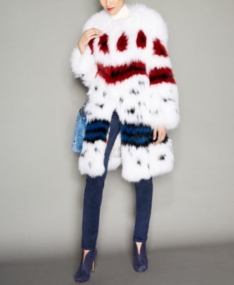The Fur Vault - Printed Fox Fur Coat