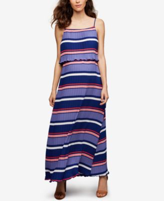 A Pea in the Pod - Maternity Striped Maxi Dress