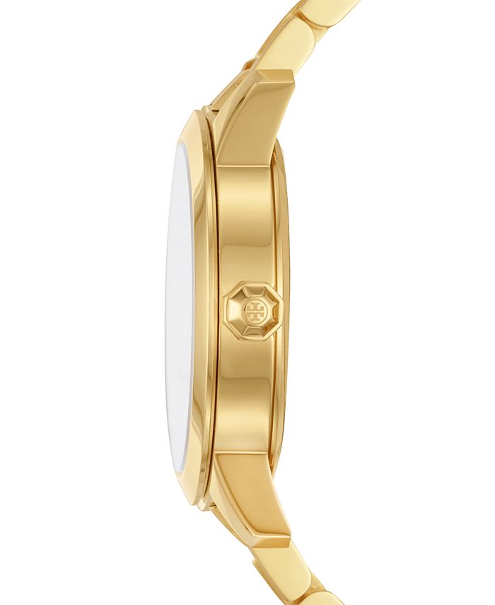 Tory Burch Women's Collins Gold-Tone Stainless Steel Bracelet Watch ...