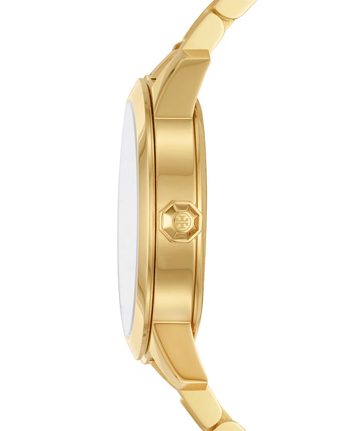Tory Burch Collins White Dial Two Tone Steel Strap Watch for Women - TBW1305