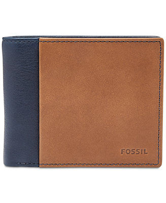 Fossil Men&#39;s Ward Bifold ID Leather Wallet & Reviews - All Accessories - Men - Macy&#39;s
