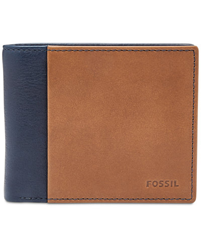 Fossil Men&#39;s Ward Bifold ID Leather Wallet - All Accessories - Men - Macy&#39;s