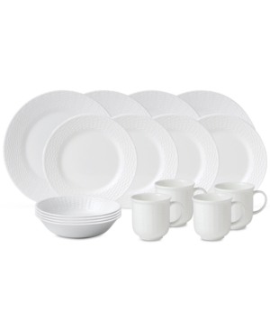 Wedgwood Nantucket Basket 16-pc. Set, Service For 4 In White