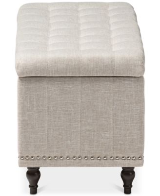 Kaylee Button-Tufted Storage Ottoman Bench