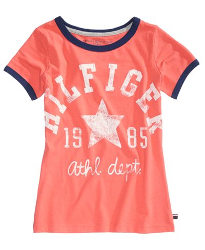 Tommy Hilfiger Logo Graphic-Print Cotton T-Shirt, Big Girls (7-16)