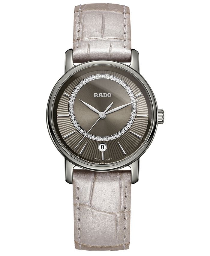 Rado women's watch leather strap sales