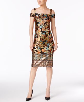 ECI - Cold-Shoulder Sheath Dress