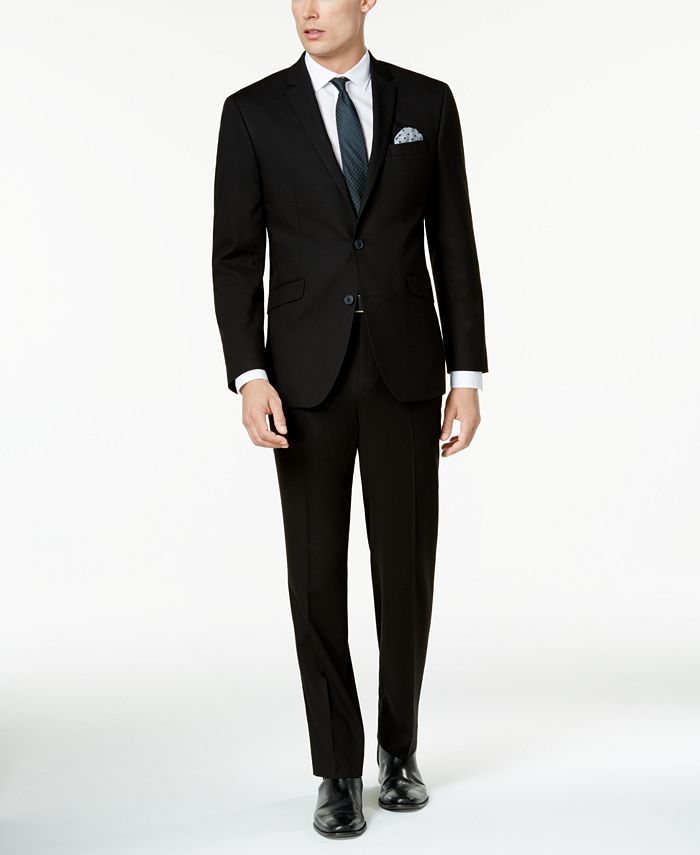 Kenneth Cole Reaction - Men's Slim-Fit Black Suit