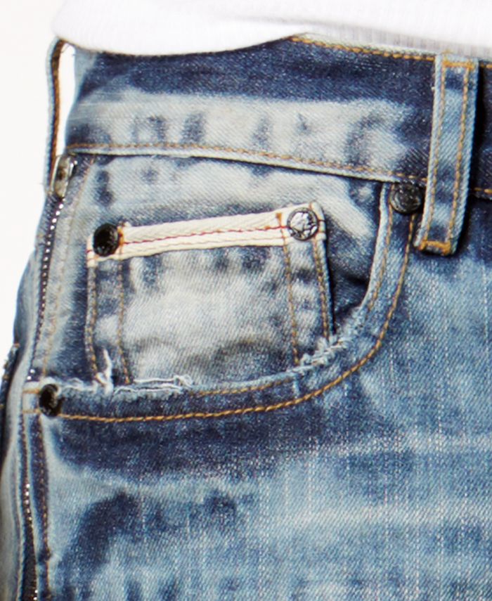Heritage America Men's Ripped Zipper Jeans - Macy's