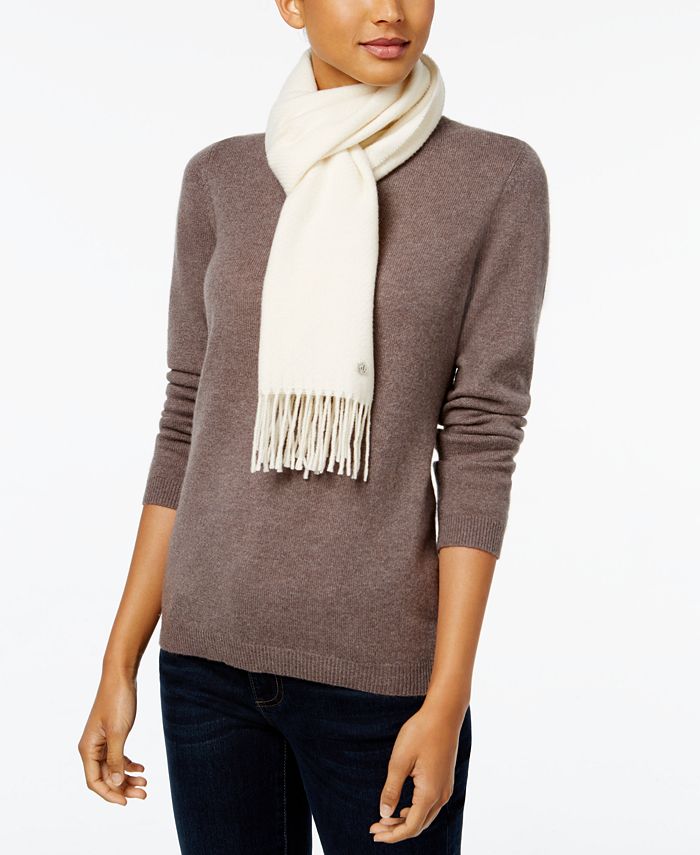 Lauren Ralph Lauren Twill Fringe Scarf, Created for Macy's Macy's