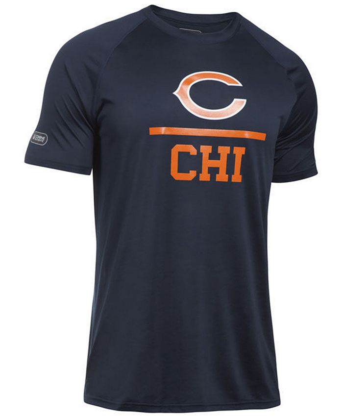 Under Armour Men's Chicago Bears Lockup Tech T-Shirt - Macy's