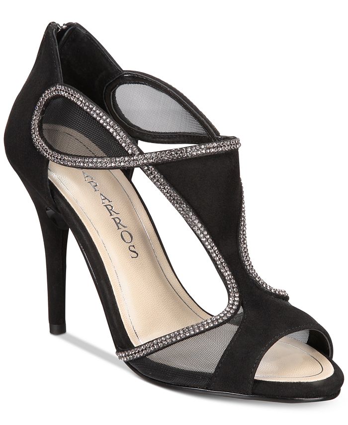 Caparros Jessica T-Strap Embellished Evening Sandals - Macy's