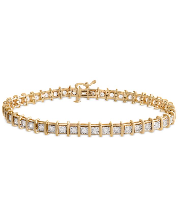 Macy's Diamond Tennis Bracelet (2 ct. t.w.) in 14k White or Yellow Gold