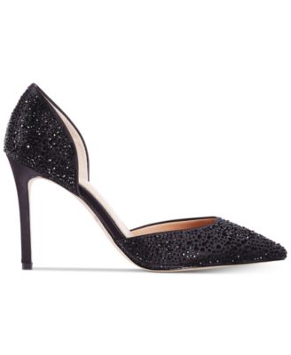 Jewel Badgley Mischka Alexandra Embelished Pointed-Toe Evening Pumps