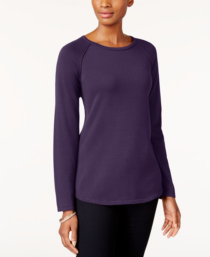 Tunique Pull Karen Scott Taille XL - Couleur Chestnut Heather, Ourlet Arrondi, Style Tunic - Neuf Avec étiquettes