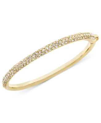 Eliot Danori Bracelet Silver-Tone Crystal Bangle Created for Macys - Gold 60$