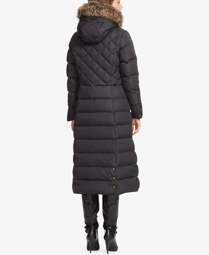 Lauren Ralph Lauren Hooded Maxi Down Jacket Macy's