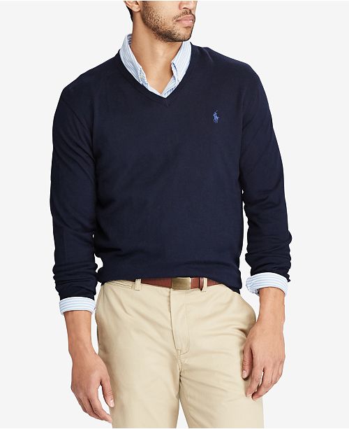 Polo Ralph Lauren Men's V-Neck Sweater - Sweaters - Men - Macy's