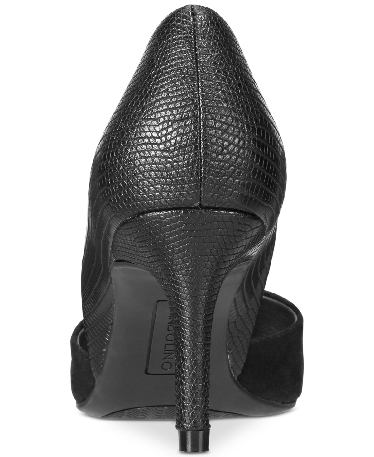 Shop Bandolino Women's Grenow D'orsay Pointed Toe Pumps In Black Lizard