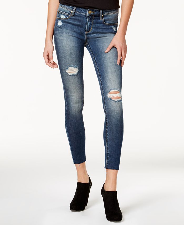 Articles of Society Sarah Ankle Skinny Distressed Jeans - Macy's