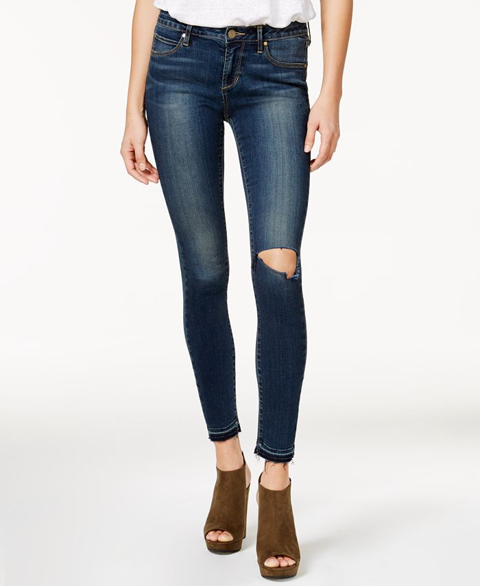 Articles of Society Sarah Ankle Skinny Ripped Released-Hem Jeans - Macy's