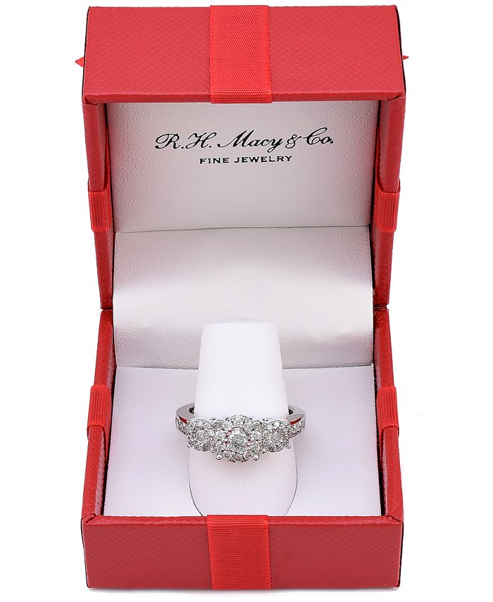 Macy's Diamond Three Stone Engagement Ring (3/4 ct. t.w.) in 14k Gold -  Macy's