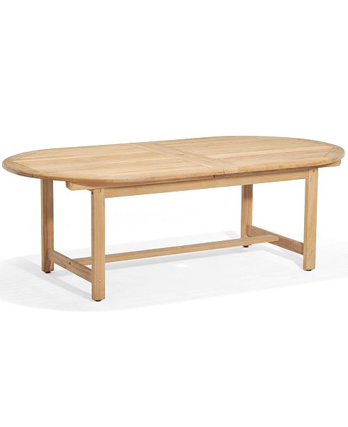 Furniture Bristol Outdoor Teak 9Pc. Dining Set (87" x 47" Dining Table