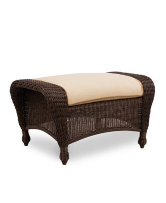 Furniture - Monterey Wicker Outdoor Ottoman