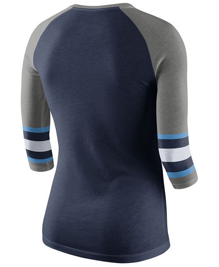 Nike Women's Tennessee Titans Stripe Raglan Triblend T-Shirt - Macy's