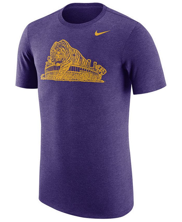 Nike Men's LSU Tigers Vault Logo Tri-Blend T-Shirt & Reviews - Sports ...