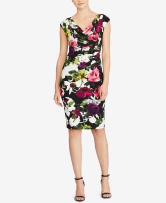 Lauren Ralph Lauren - Floral-Print Cowl-Neck Dress