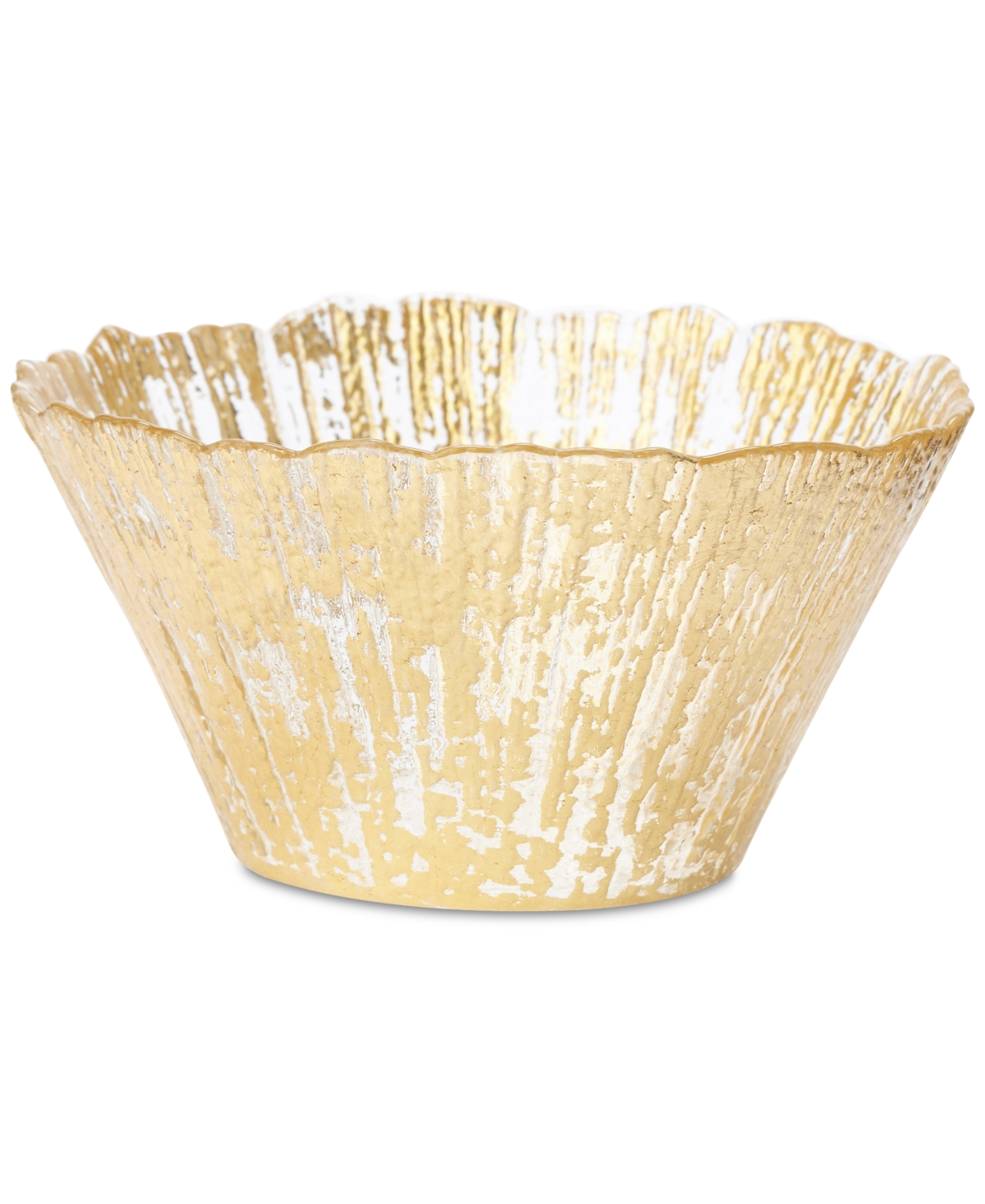 Rufolo Glass Gold Collection Small Deep Bowl - Gold