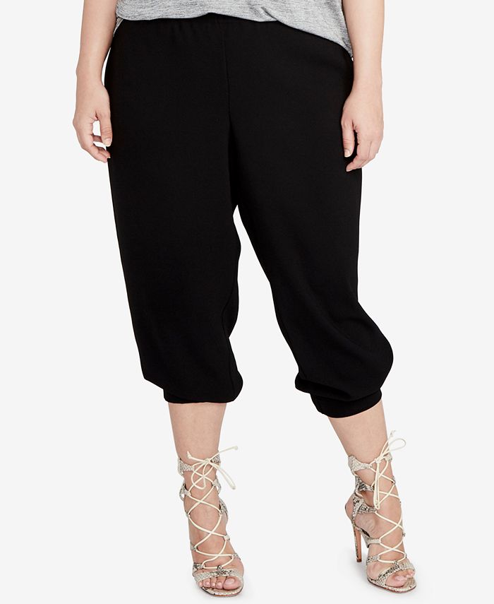 RACHEL Rachel Roy RACHEL Rachel Roy Trendy Plus Size Cropped Jogger ...