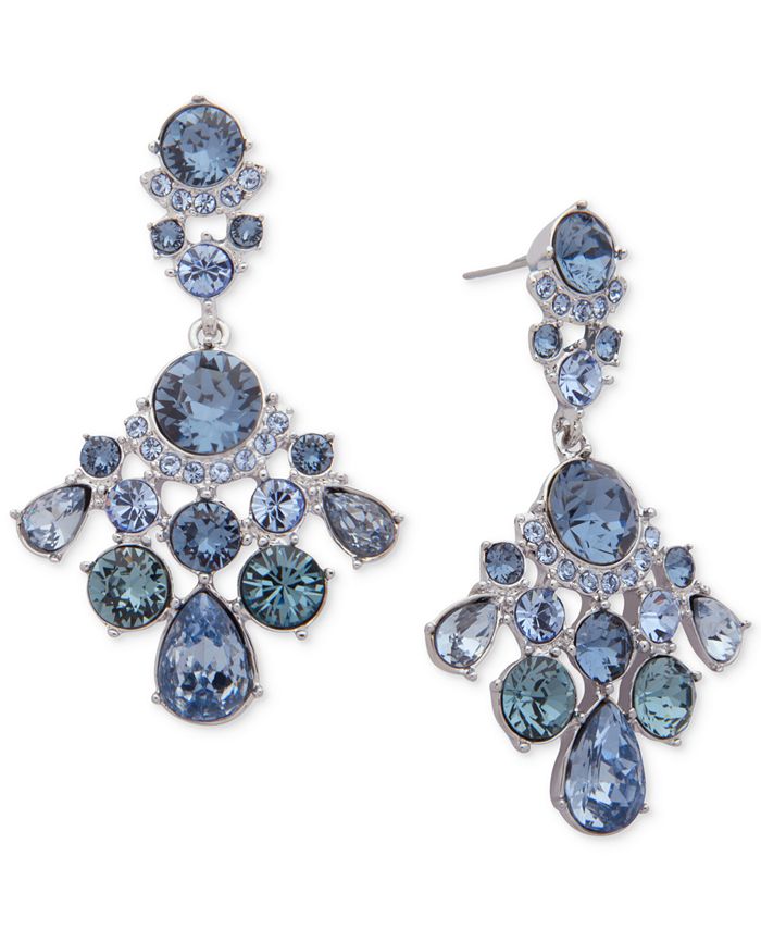 Givenchy Crystal & Pavé Chandelier Earrings - Macy's