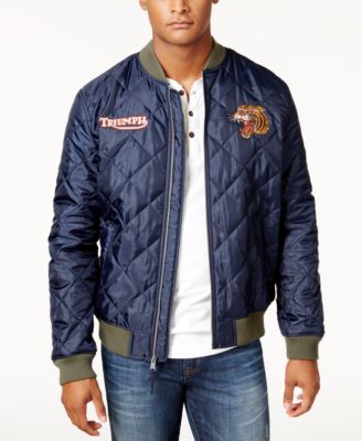 TRIUMPHMotorcycleナイロンジャケットXL Lucky Brand TRIUMPHMotorcycleナイロンジャケットXL Lucky Brand TRIUMPH