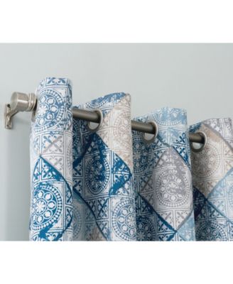 Lawson Global Medallion Print Room Darkening Grommet Curtain Panel